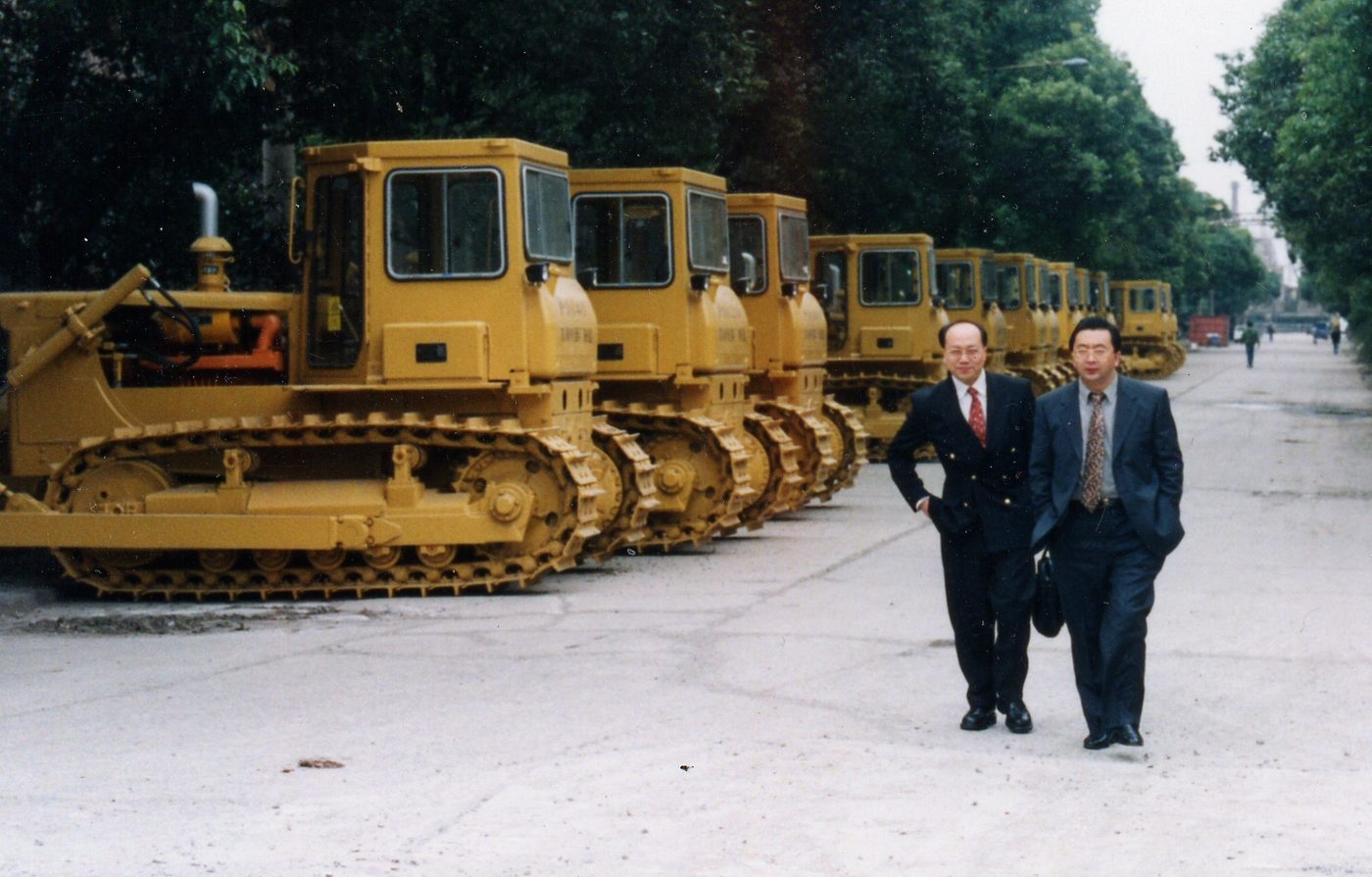 Parc d'engins de chantier